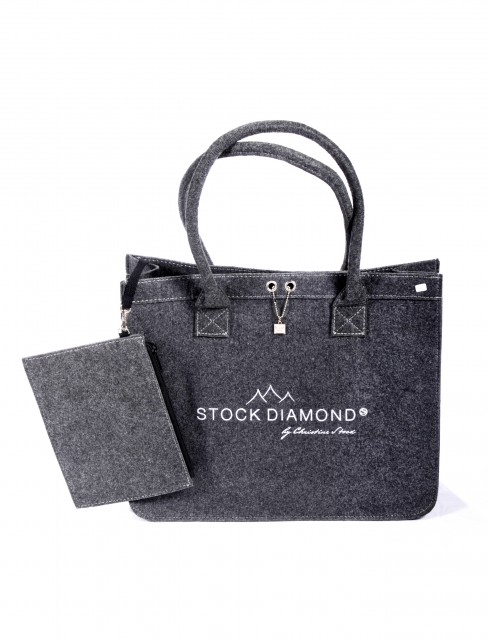 STOCK Diamond Filztasche